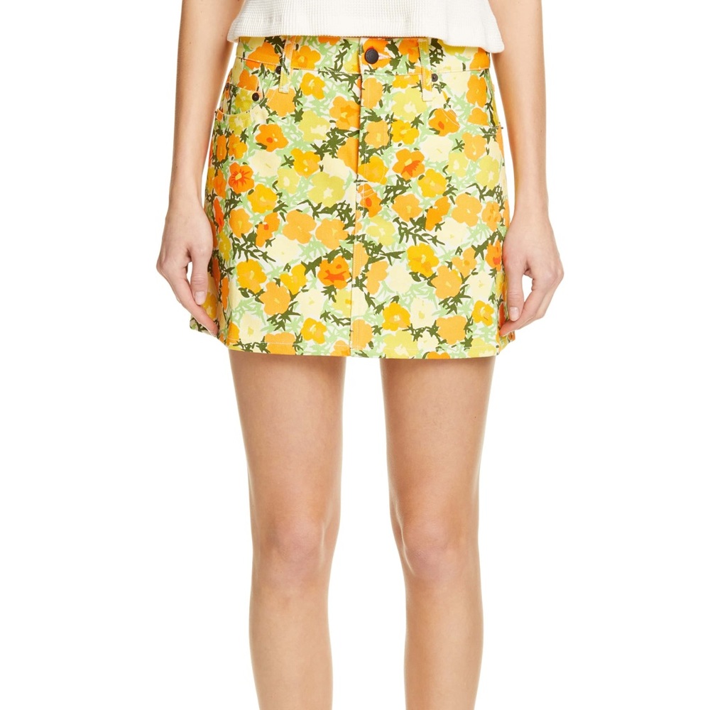 Simon Miller Short Floral Skirt